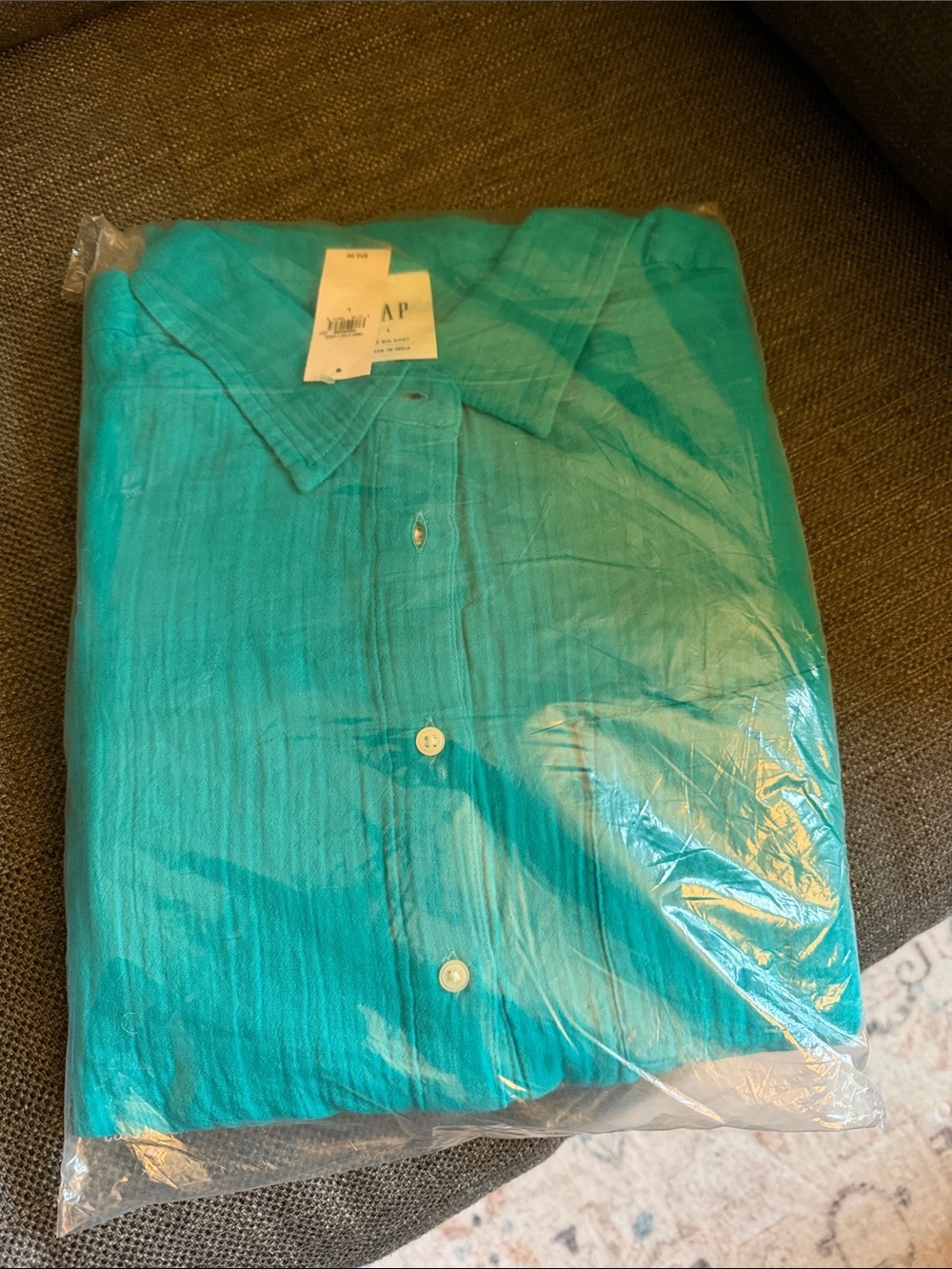 Women’s  Teal Button-Up Shirt